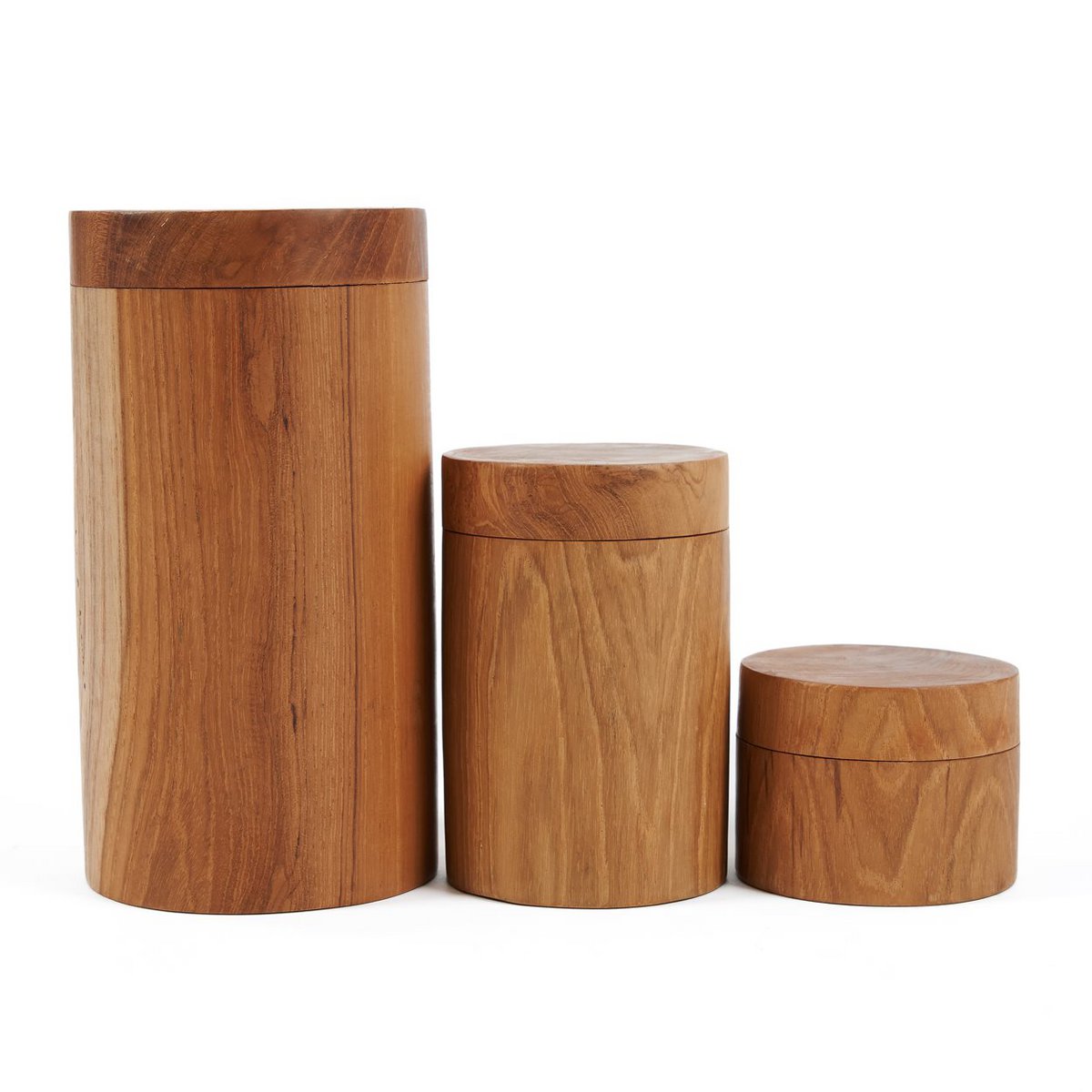 Teak root storage jar 10 × 19 cm - made in Indonesia