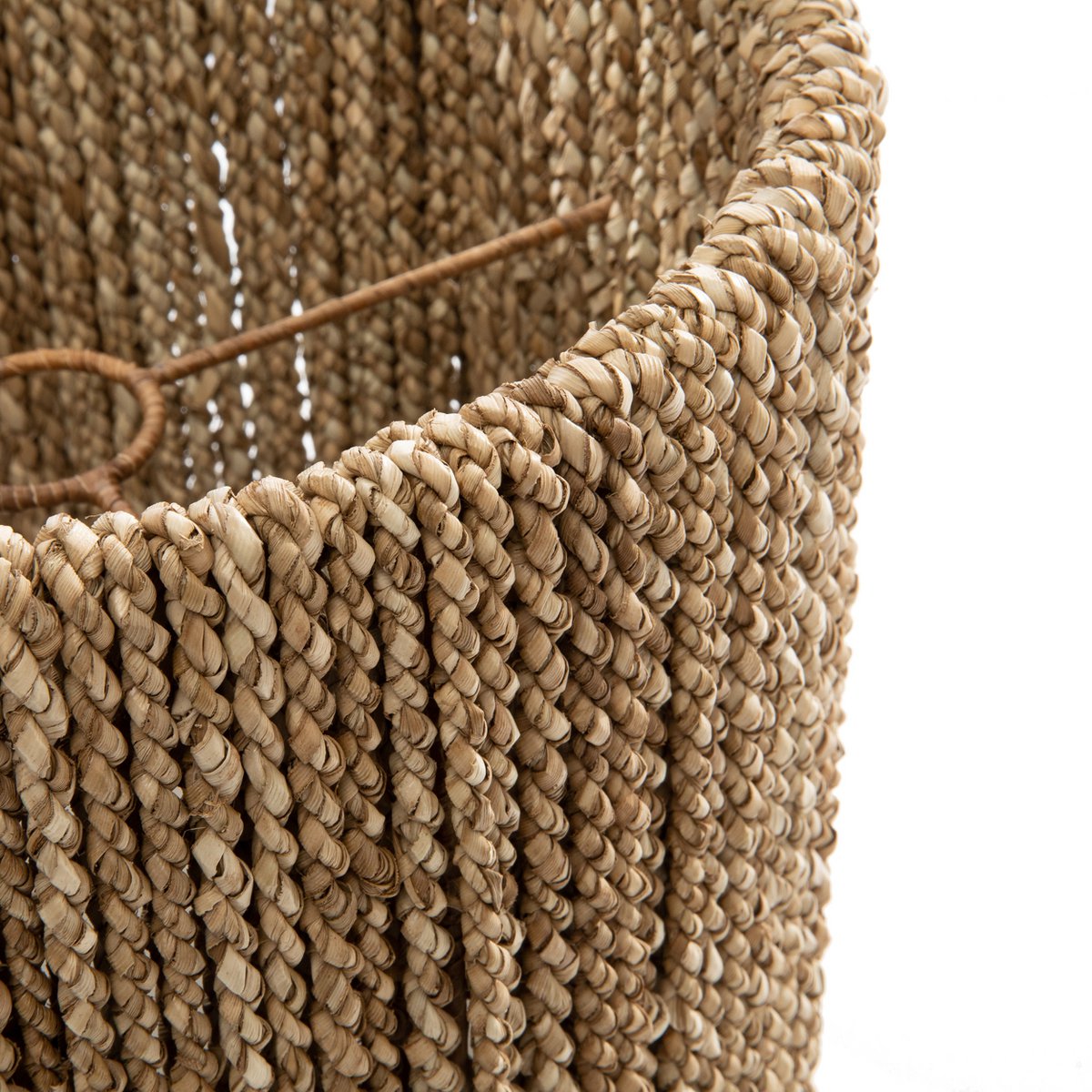 Seegras-Tischlampenschirm, 30 cm – Naturgeflecht