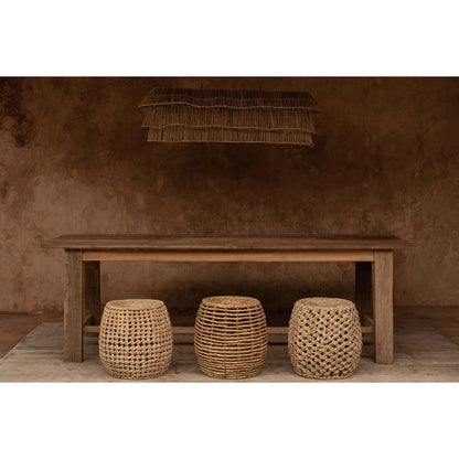 Palm leaf stool, 48 cm - handmade