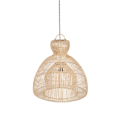 Rattan-Pendelleuchte 50 cm – handgeflochten in Indonesien