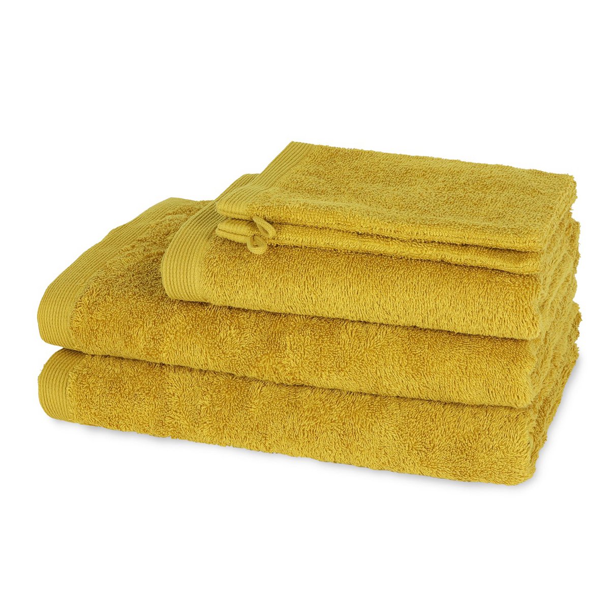Como linen towel set - Mustard