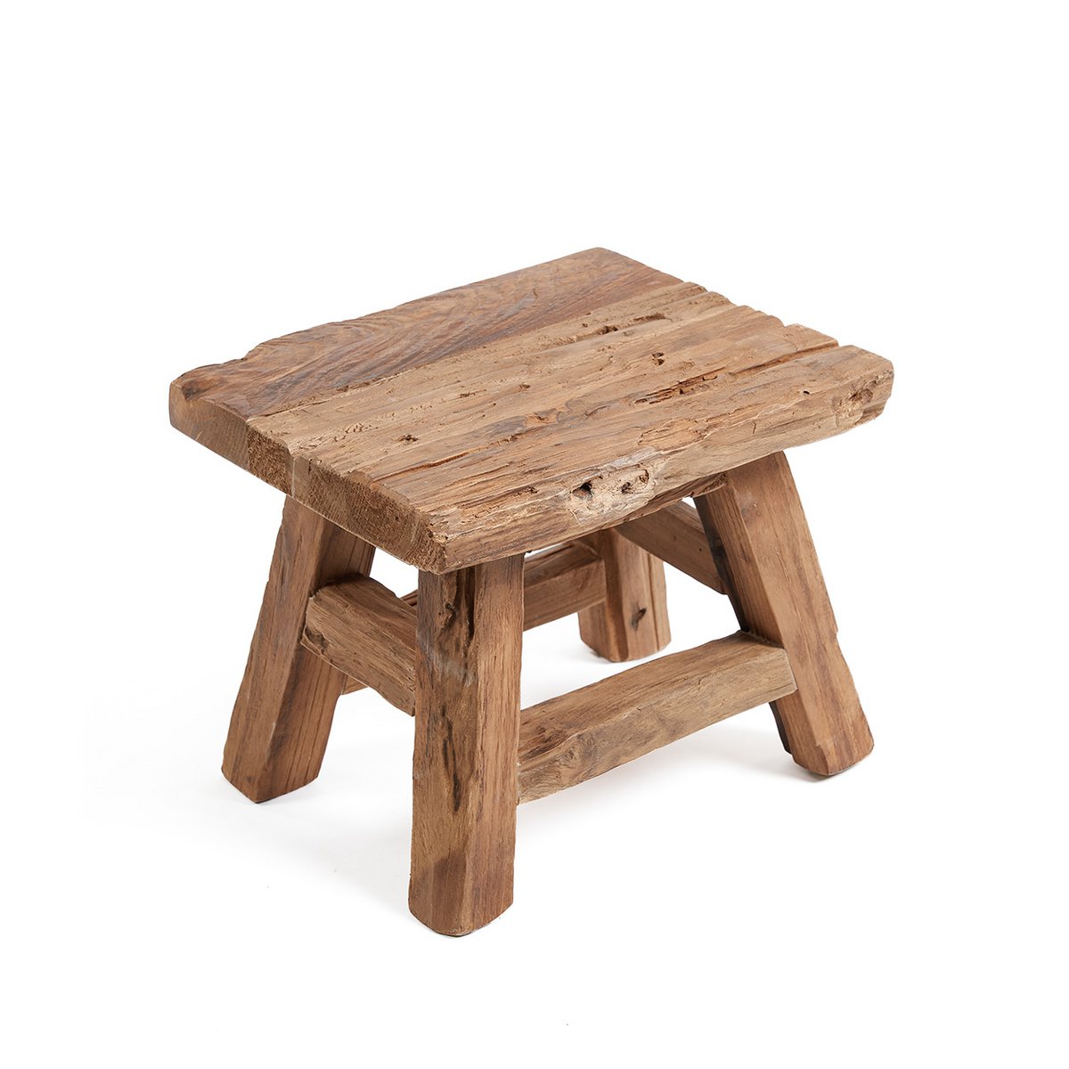 Lille træskammel 29×21 cm - natur, Indonesien