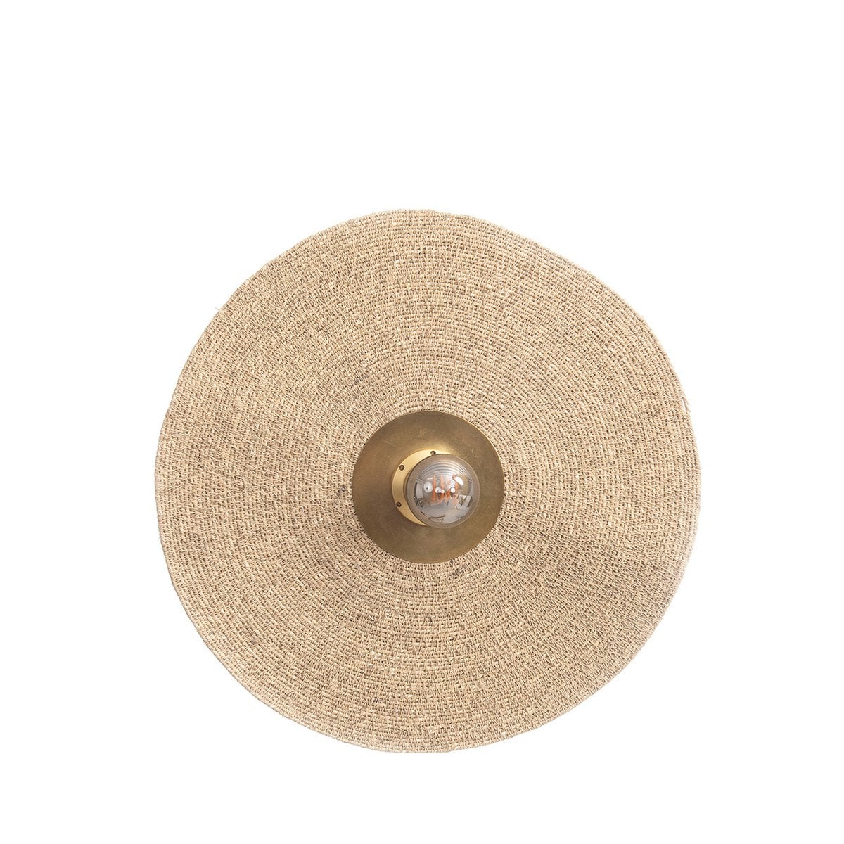 Græsvæglampe, messingdetalje - M, 46 cm