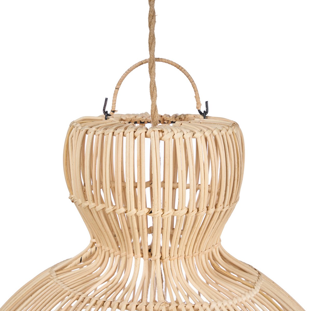 Rattan Pendelleuchte 57 cm - handgeflochten in Indonesien