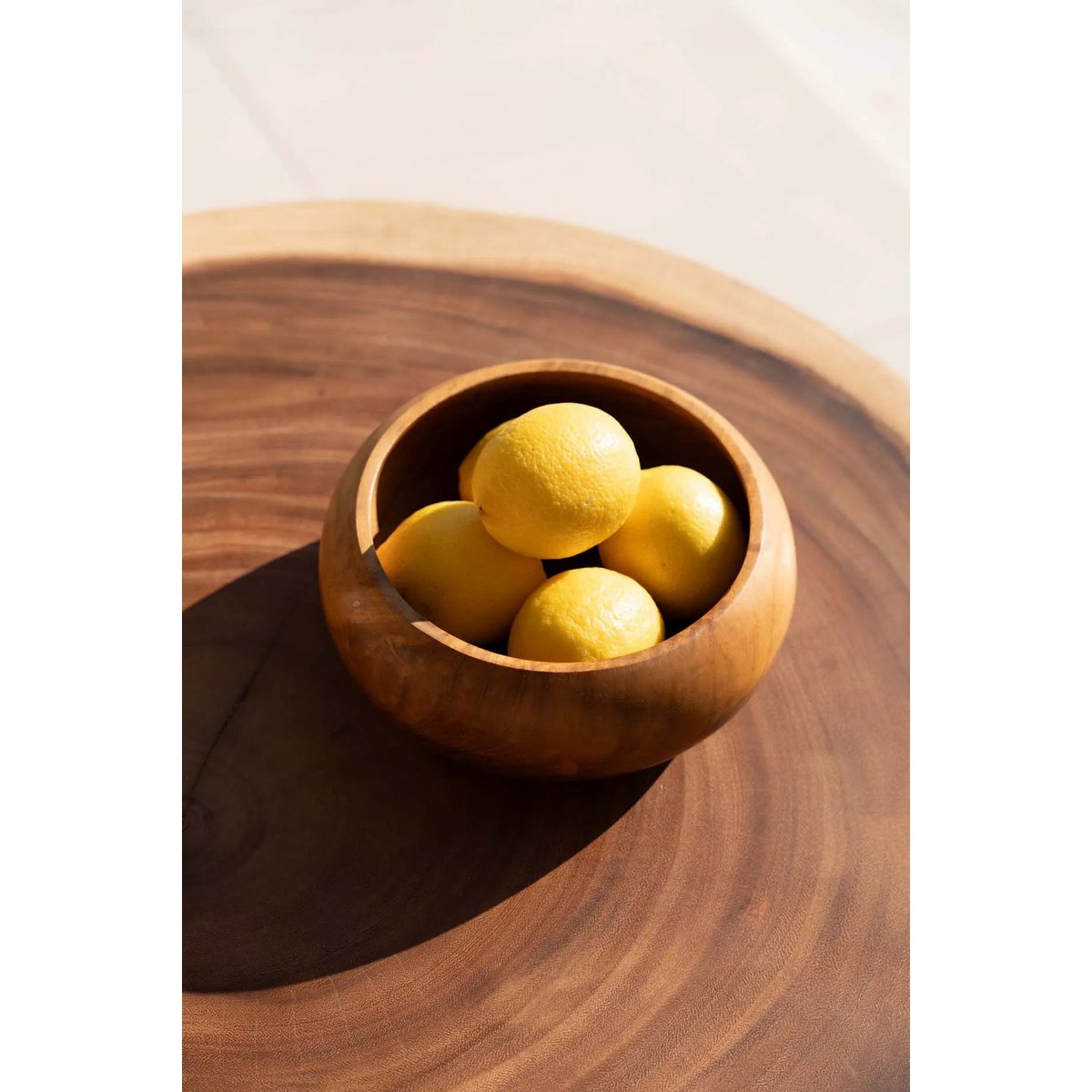 Teakwurzel-Obstschale, 20 cm – organische Form