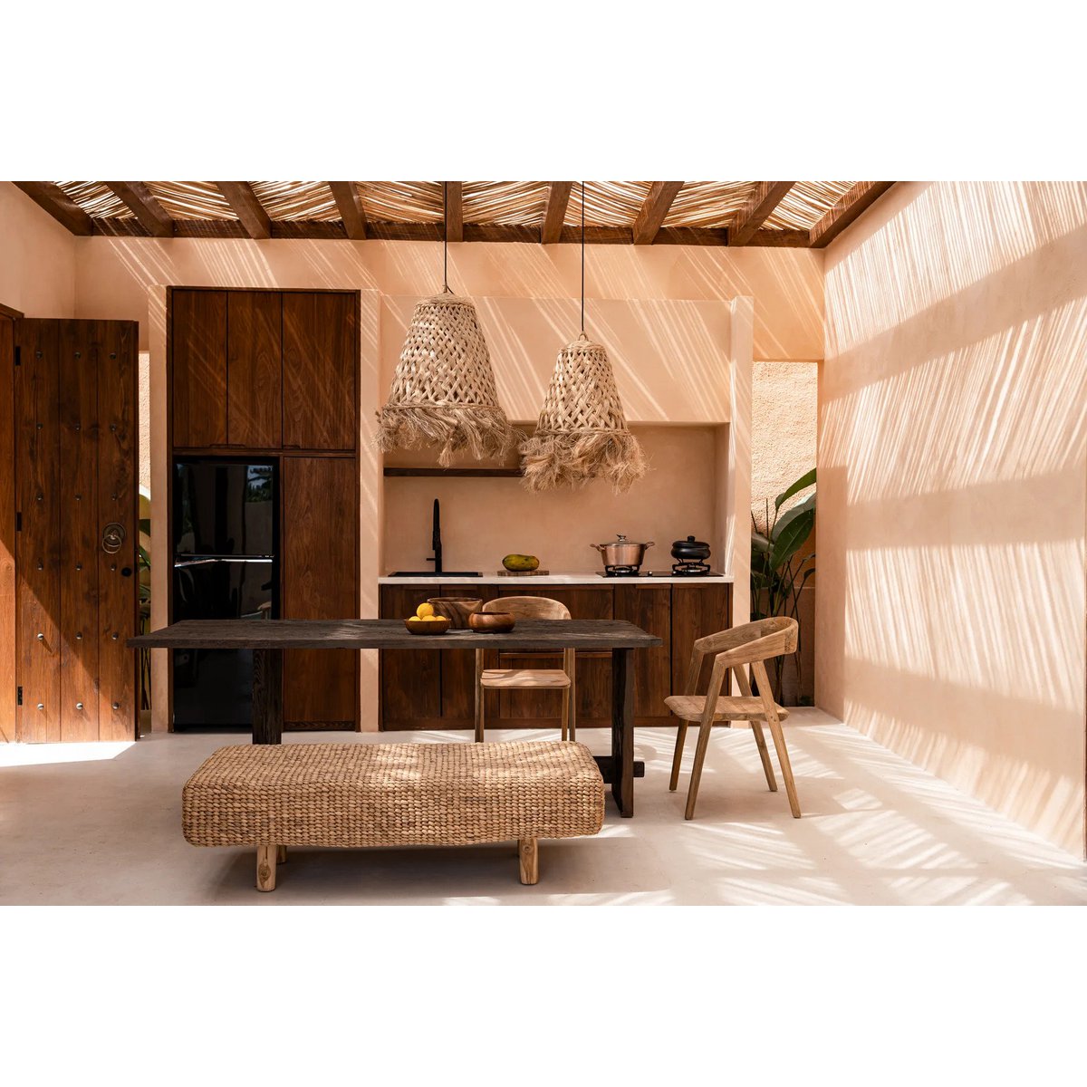 Abaca grass pendant shade 63 cm L - natural