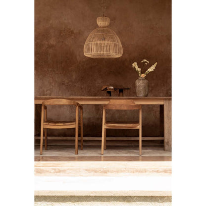 Rattan Pendelleuchte 57 cm - handgeflochten in Indonesien