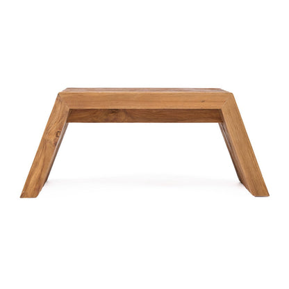 Teak side table, 55 cm - sculptural form