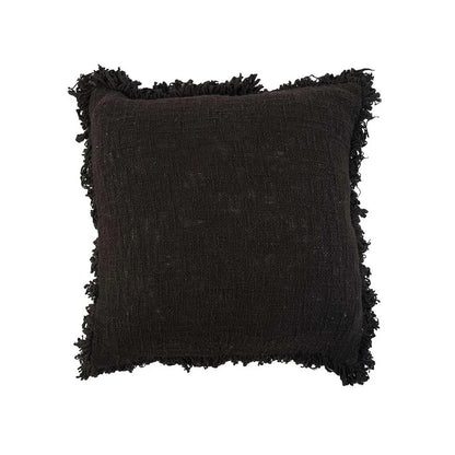 Cotton cushion cover 50×50 cm – black, made in Indonesia