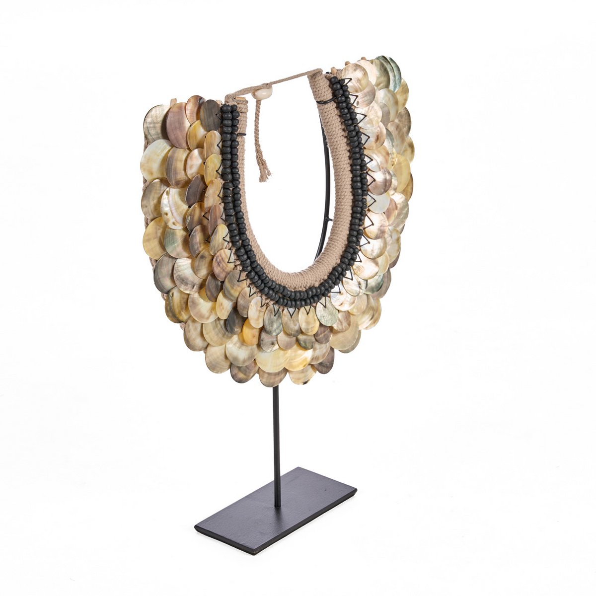 Muschelkette auf Ständer - Natur, 40 cm