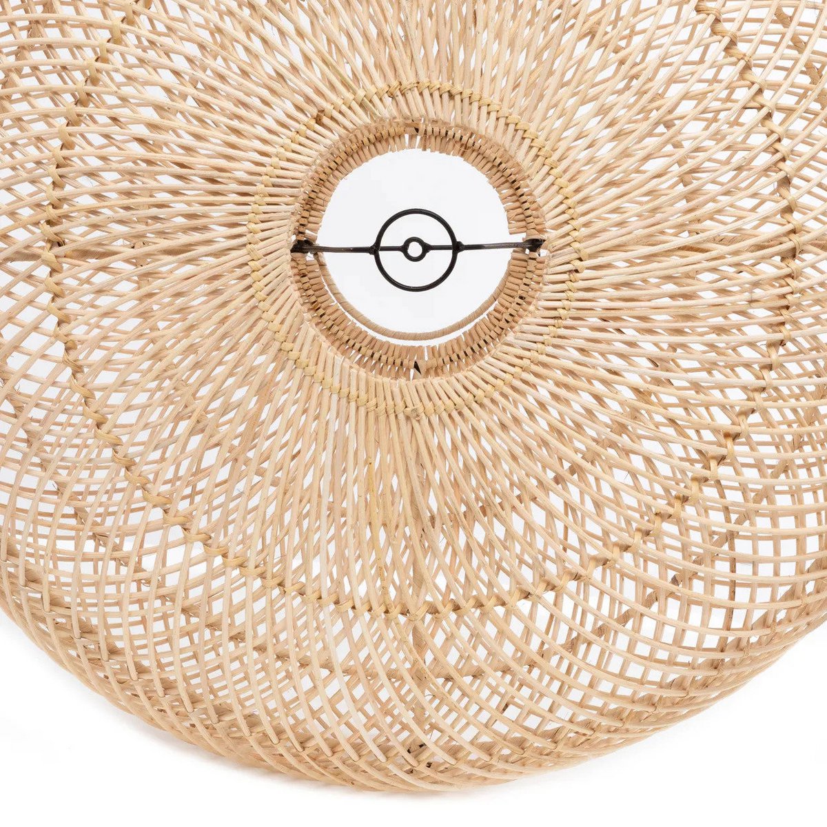 Rattan-Pendelleuchte 60 cm – handgeflochten, beige
