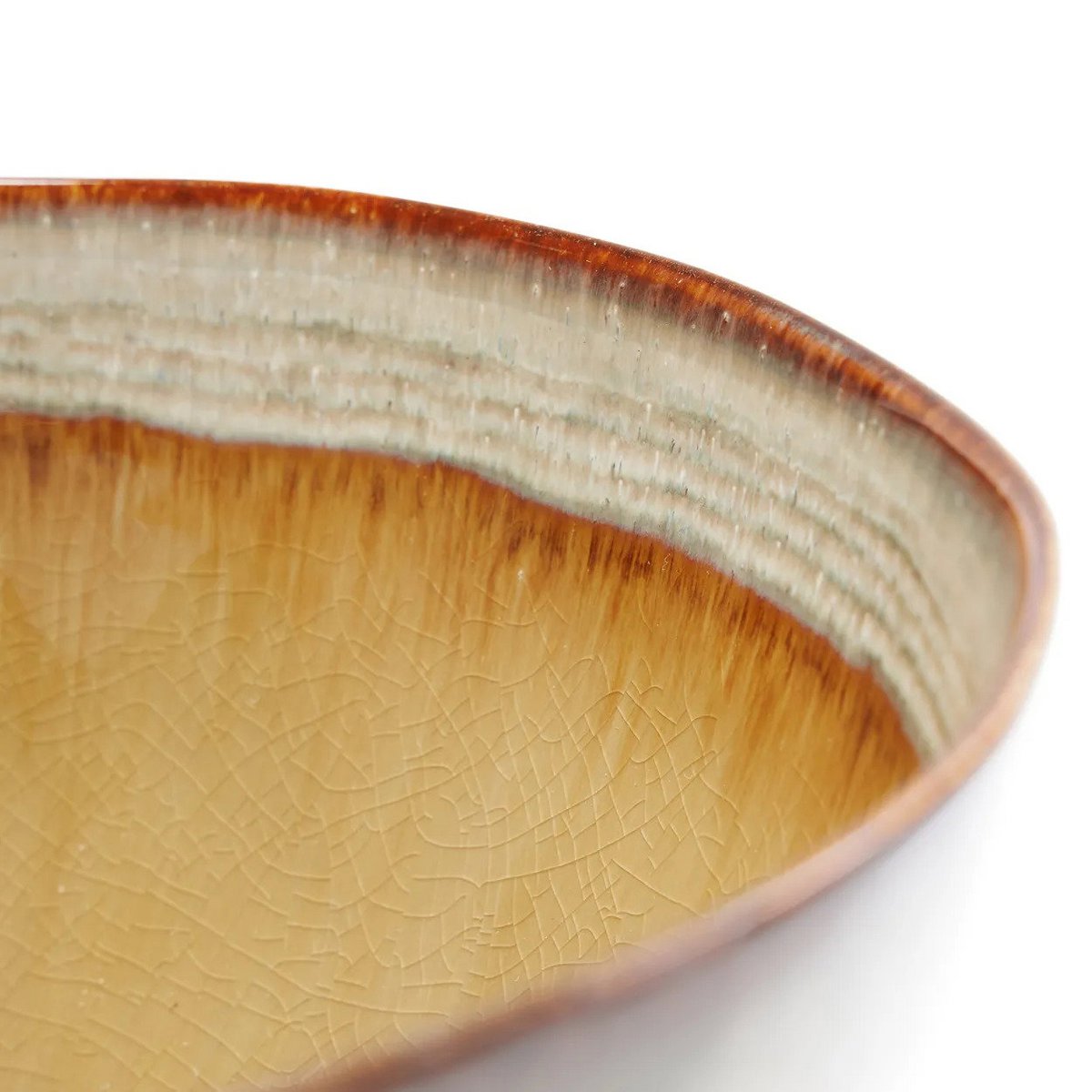 Stoneware serving bowl Comporta - multi-colour