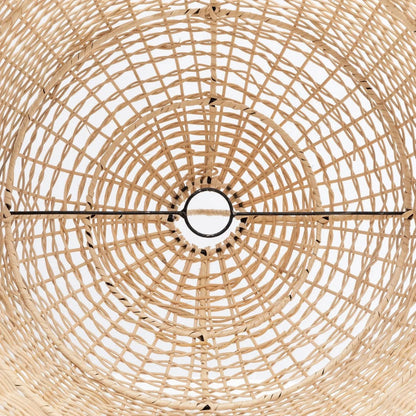 Rattan pendelskærm 50 cm - natur, håndvævet, kun skærm
