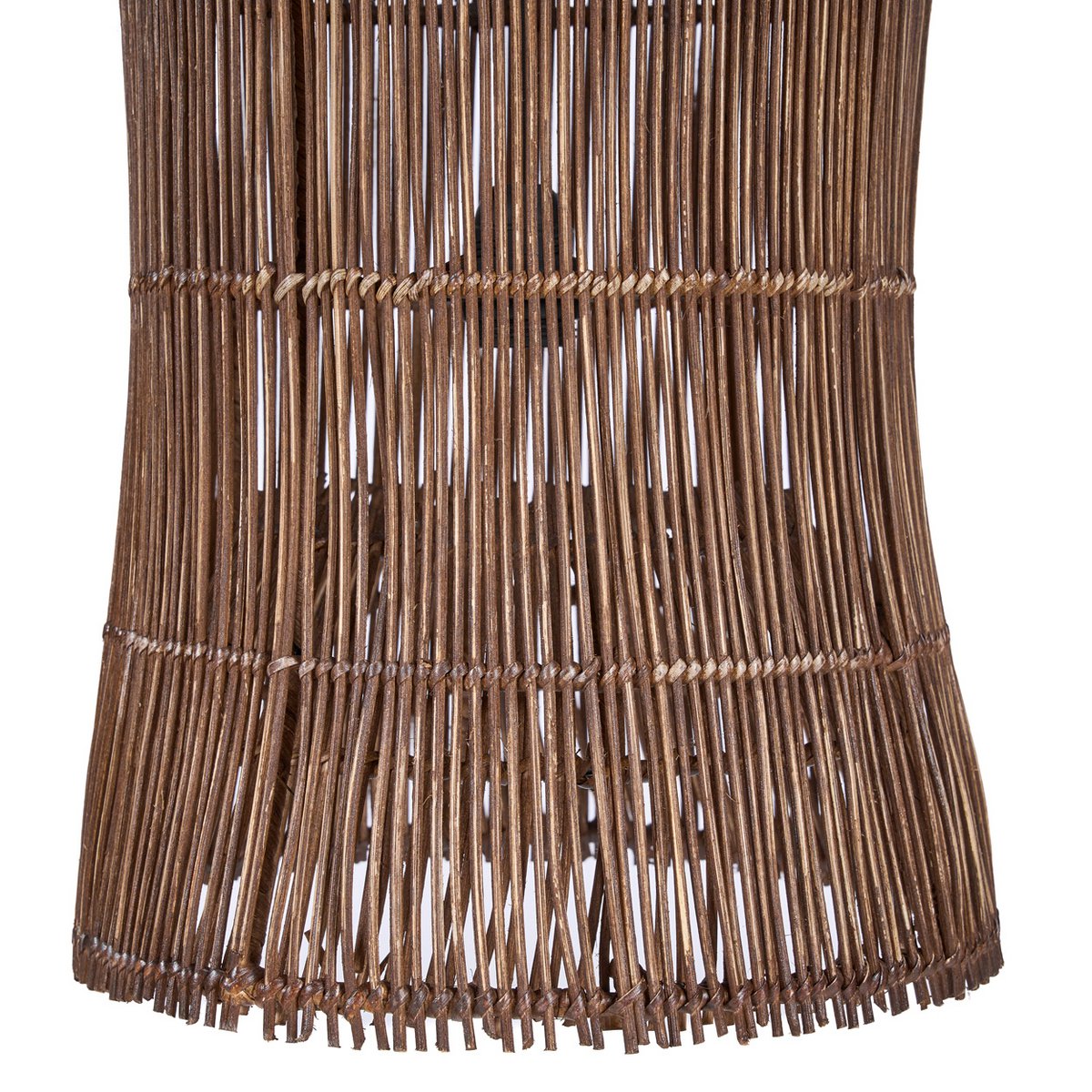 Bamboo tower pendant light 102 cm - dark walnut