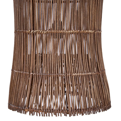 Bamboo tower pendant light 102 cm - dark walnut