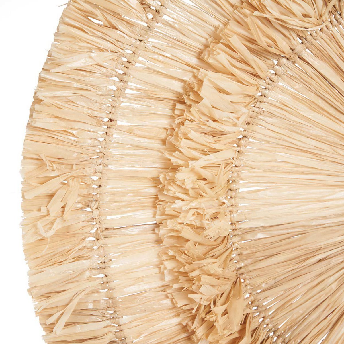 Vægophæng i sisal 60 cm – rundt vægpynt, natur