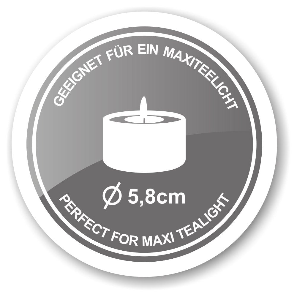 Cornelius wiederverwendbarer Kerzenständer Ø 10 cm H 18 cm – weiß