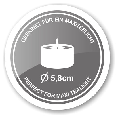 Cornelius wiederverwendbarer Kerzenständer Ø 10 cm H 18 cm – weiß