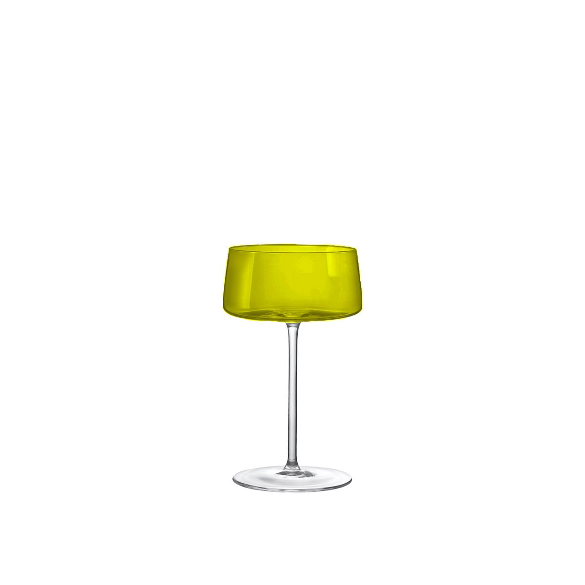 Multicolour glass champagne flutes 230 ml – set of 6