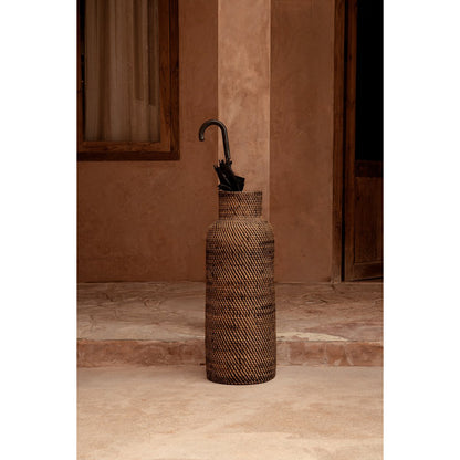 Rattan cylinderkurv 24 × 67 cm - naturlig brun