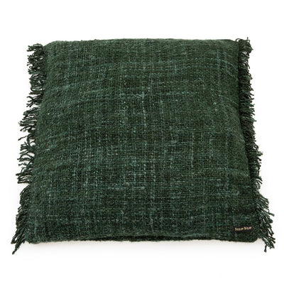 Baumwoll-Kissenbezug 60×60 cm – Waldgrün, hergestellt in Indien