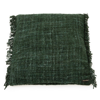 Baumwoll-Kissenbezug 60×60 cm – Waldgrün, hergestellt in Indien