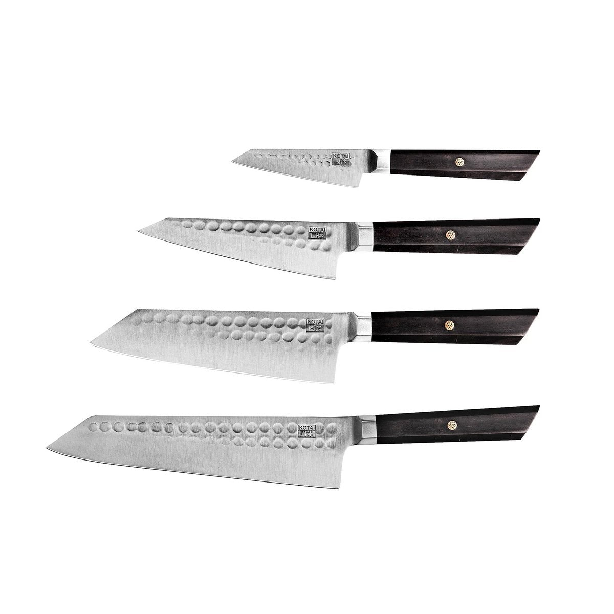Bunka Messer-Set, 4-teilig – 440C-Stahl mit Bambusscheiden