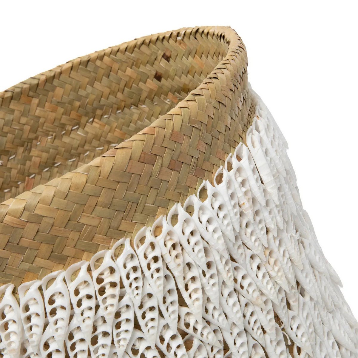 Pandan shell basket 34 × 40 cm - cylinder