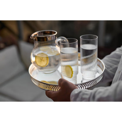 Silver-plated serving tray Delphi, 30 cm round