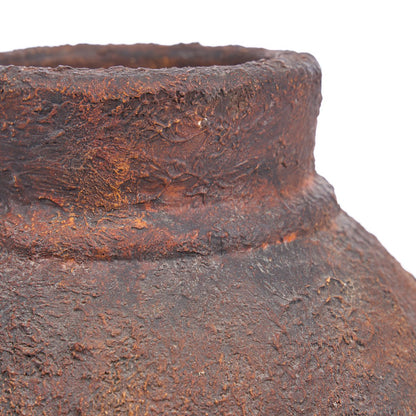 Terrakotta amfora vase, medium - bordeaux