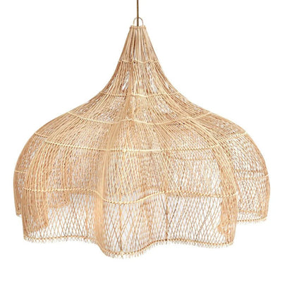 Rattan-Pendelleuchte 150 cm XXL – natur