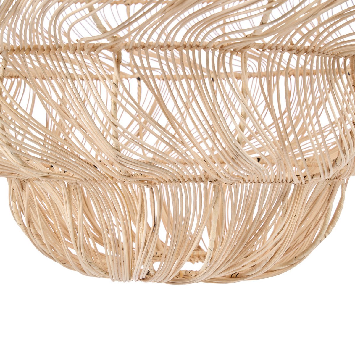 Rattan puf pendel, naturflet - Ekstra stor