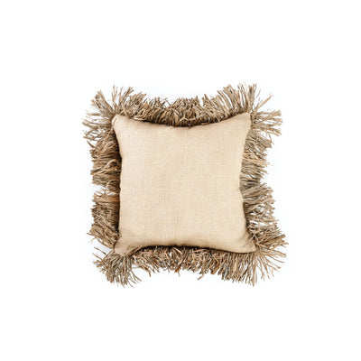 Kissenbezug Baumwolle 40×40 – natürliche Jute-Struktur