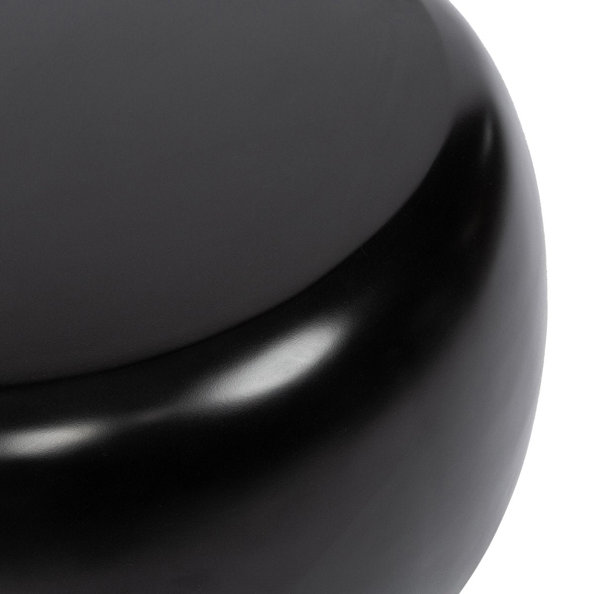 Mat polyresin sidebord - Sort 70 cm