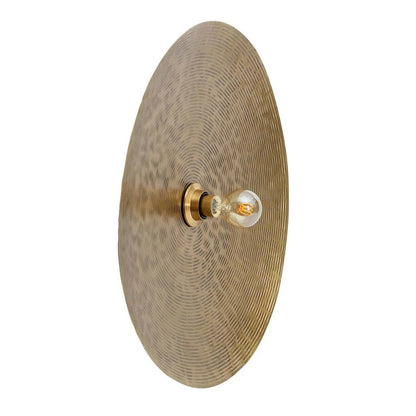 Iron wall lamp, 55 cm - brass finish, speckled
