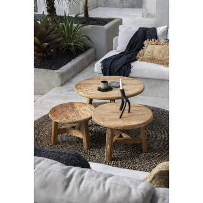Couchtisch Holz, 80 cm rund - Natur
