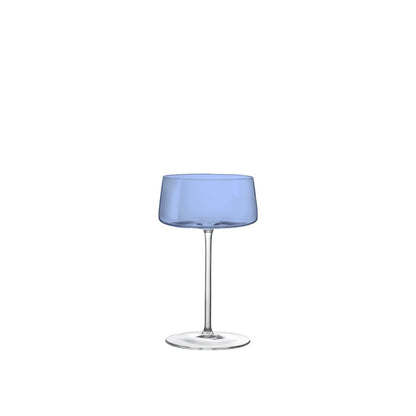 Multicolour glass champagne flutes 230 ml – set of 6