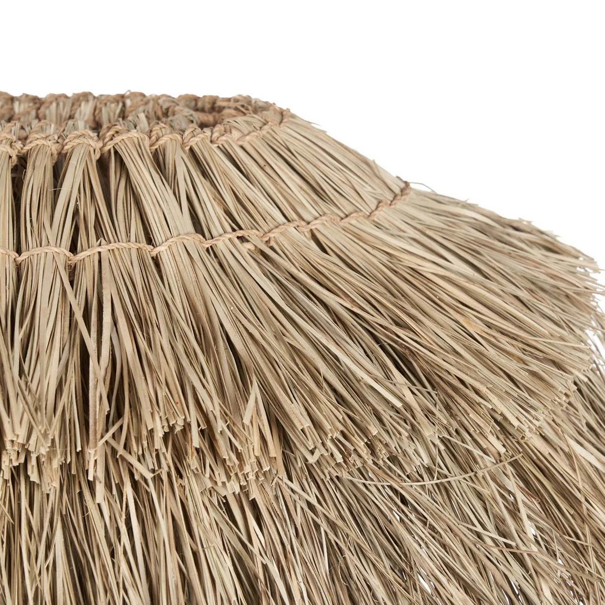 Seagrass fringed pendant shade 140 cm wide – hand-tied