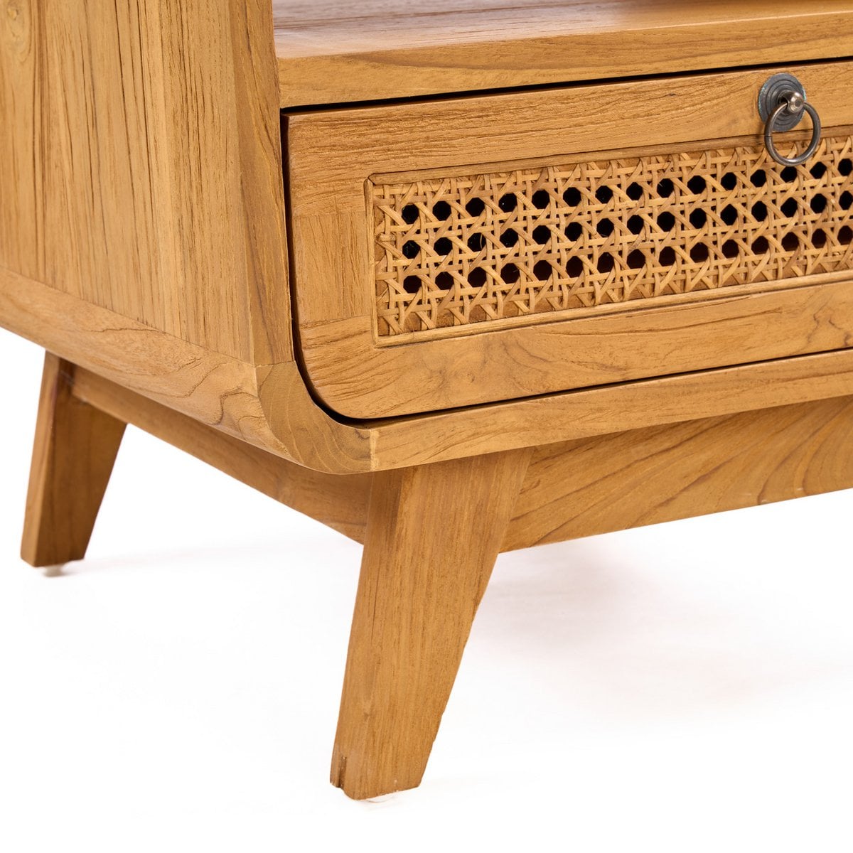 Rattan nightstand natural 50 × 50 × 55 cm – made in Indonesia