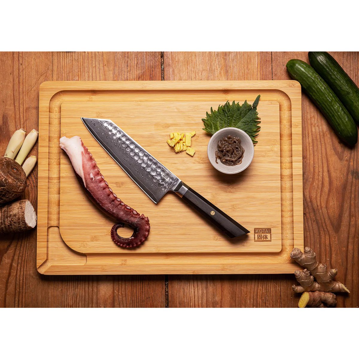 Bunka Damascus Starter-Set, 2 Messer – Schäl- und Santokumesser