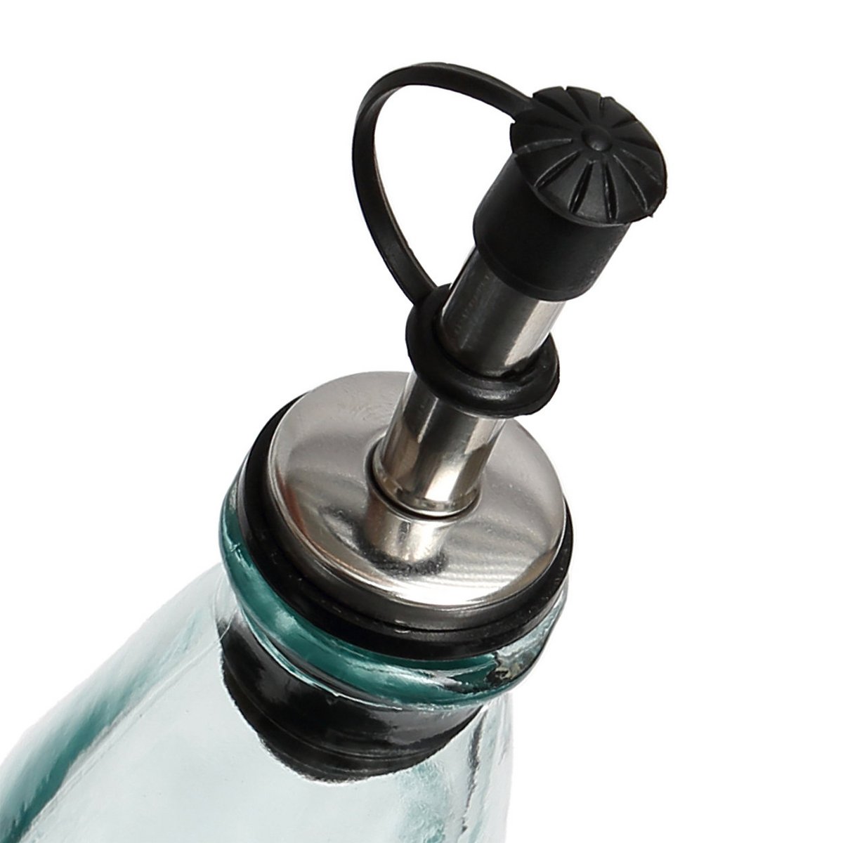 Flasche aus recyceltem Glas für Olivenöl - Blau - 23 cm
