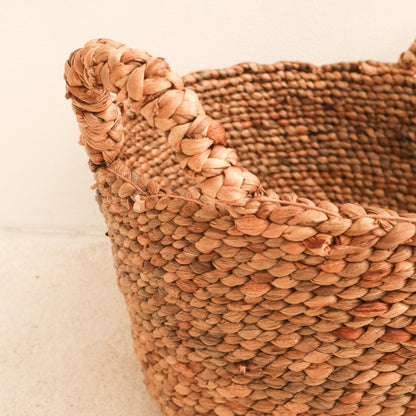 Water hyacinth basket SAMU L – 42 cm diameter