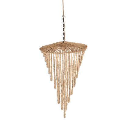 Perlenluster aus Holz - Natur, groß