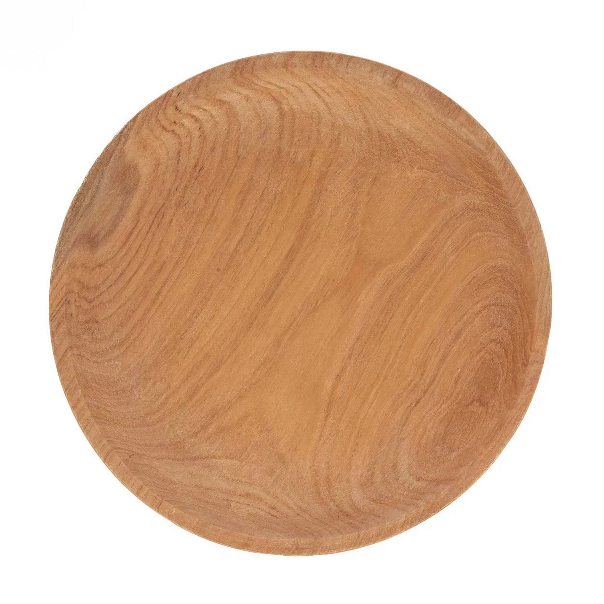 Teak-Tortenständer, handgedrechselt – natur