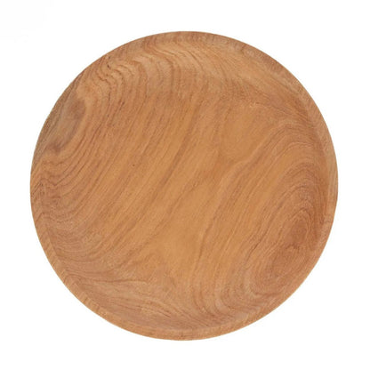 Teak-Tortenständer, handgedrechselt – natur