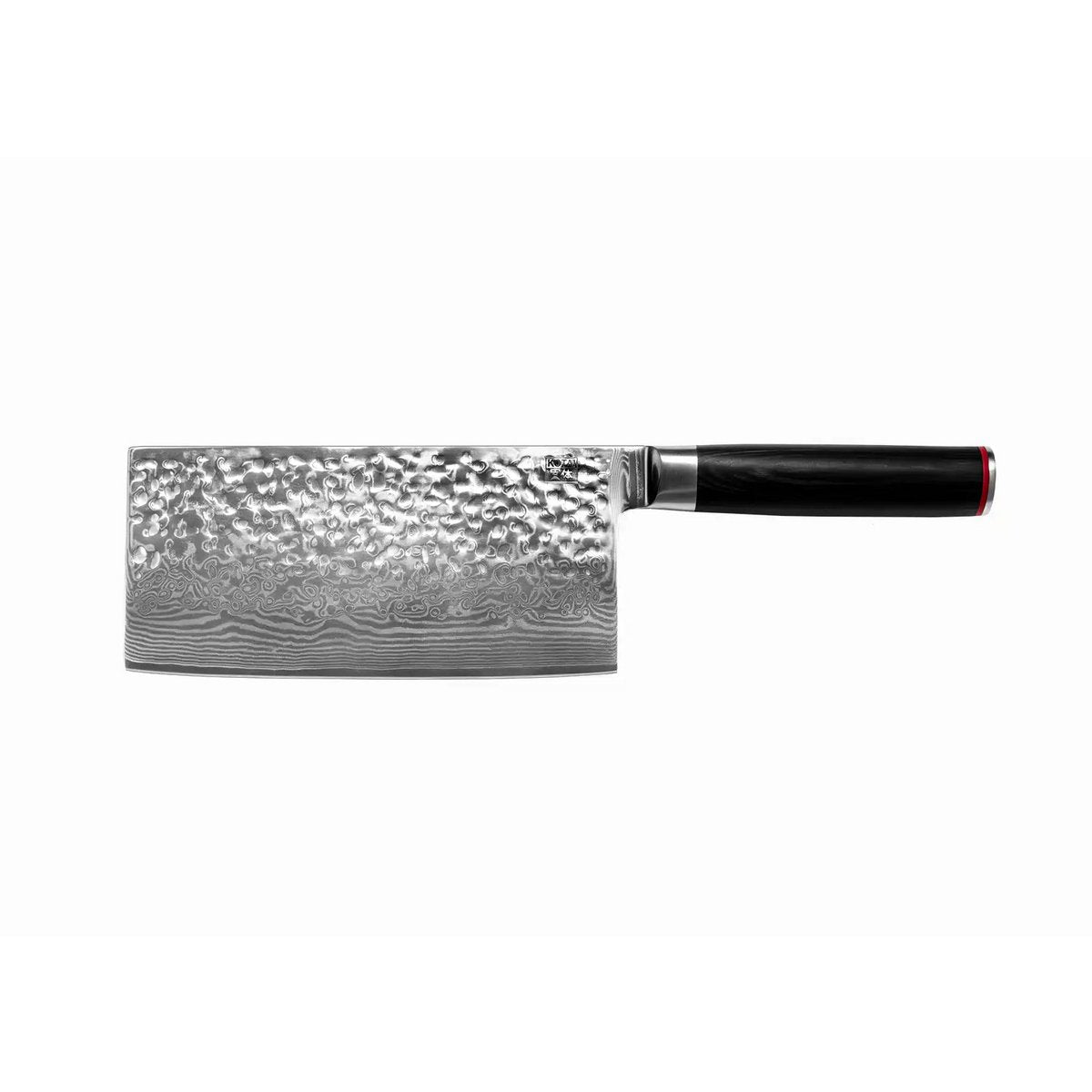 Damaststahl-Hackmesser 190 mm – Holzgriff