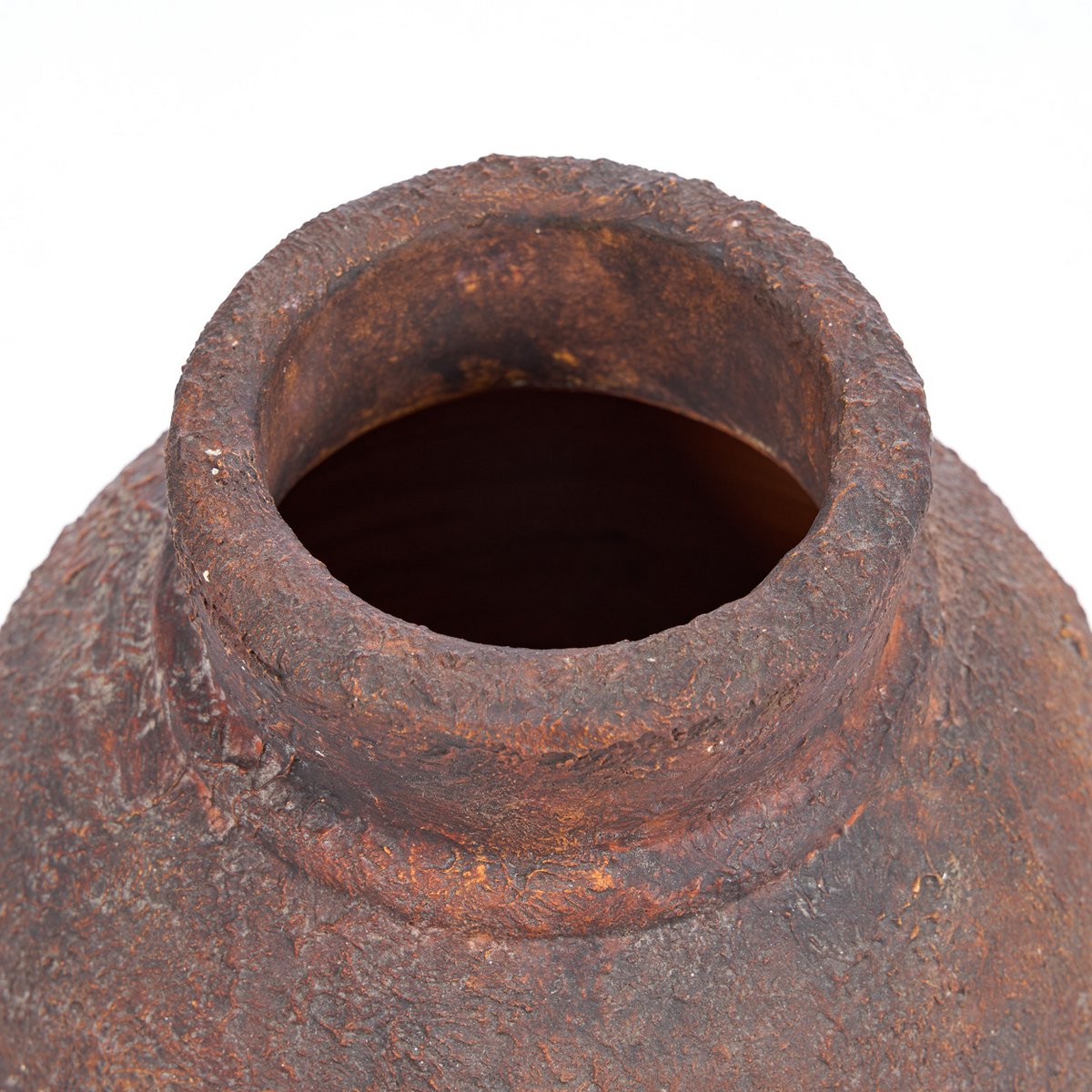 Terrakotta amfora vase, medium - bordeaux
