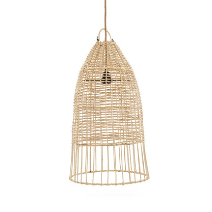 Rattan-Pendelleuchte, Kuppelschirm – M, 60 cm