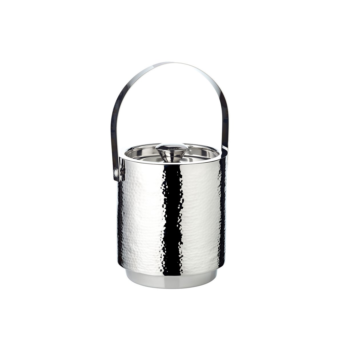 Stainless-steel ice bucket Seattle with lid, sieve & tongs – H 16 cm