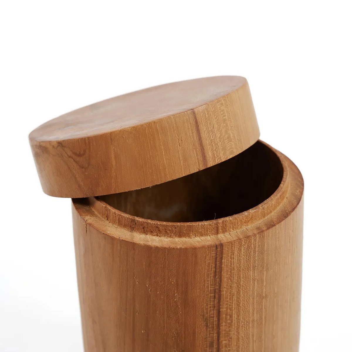 Teak root storage jar 8 × 12 cm - brown, Indonesia